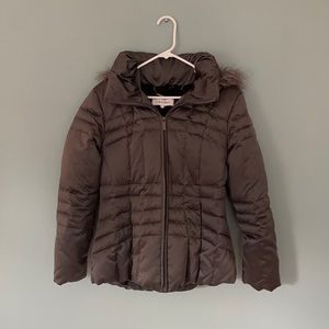 Charcoal Calvin Klein winter coat
